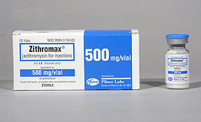 treating skin infection with zithromax