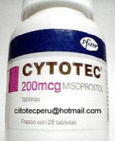 misoprostol or cytotec and hemorrhage